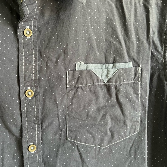 Short sleeve button down by burnside. Blue boys size XL - Picture 3 of 4